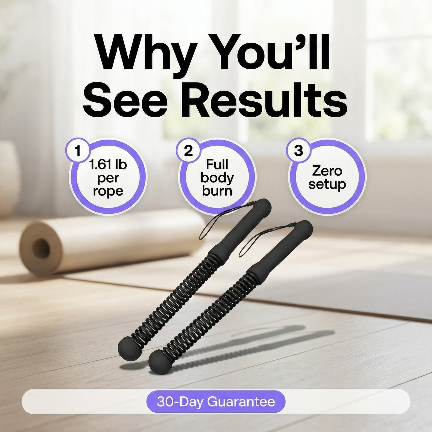 Weighted Cordless Battle Ropes